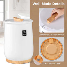 Load image into Gallery viewer, 20L Towel Warmer Bucket for Bathroom, Hot Towel Heater with LED Screen, Wood Handle, Fragrant Disc Holder, Blanket Warmer for Pajamas, Bathrobes