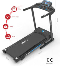 Load image into Gallery viewer, Care Fitness - Tapis de Course connecté -Pliable-Vitesse maximale 14 Km/h- Tapis de Marche Électrique Inclinable et Pliable - 12 programmes d’entraînements -3 inclinaisons