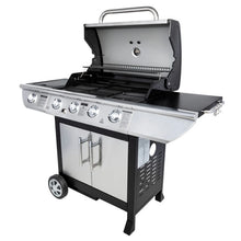 Load image into Gallery viewer, Barbecue au gaz BRISBANE - 4 brûleurs 14kW + réchaud Somagic -