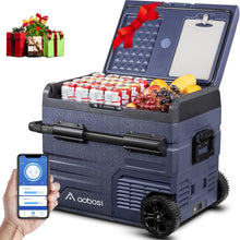Load image into Gallery viewer, 115L Glaciere Electrique Double Zone,Glaciere a Compression WiFi APP,12 V/24 V et 100-240 V Frigo Camping,-20 à 20 pour Voiture,Camion,Bateau,Camping,Car,Caravanes,Voyageant,Maison