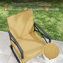 Load image into Gallery viewer, Tangkula 3 Pieces Outdoor Rocking Chairs Set for Garden