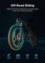 Load image into Gallery viewer, EP-2 Pro Vlo lectrique Pliable 20 脳 4.0 Fat Bike Electrique 7 Vitesses avec Batterie Amovible 48V 13Ah Autonomie 120km Tout-Terrain &amp; VTT &amp; Plage &amp; Neige -