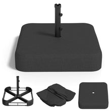 Load image into Gallery viewer, AECOJOY Patio Umbrella Base, 220 lbs Heavy Duty Sand Filled Weighted Umbrella Stand with 2 Sandbags