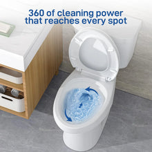 Load image into Gallery viewer, Two - Piece Elongated 1.28 GPF Siphonic Flush Toilet with Soft Close Seat, Universal Height ADA Cotton White (Toilet Seat Included)