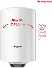 Load image into Gallery viewer, Ariston PRO1 ECO 80L - Chauffe-eau Electrique Vertical Mural Ø450 mm - Intelligent Fonction ECO - Classe B - Conçu et fabriqué pour être installé en France