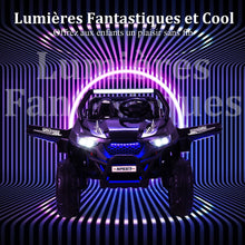 Load image into Gallery viewer, Voiture lectrique Enfant 12 V Tlcommande pour 3-8 Ans 2 Vitesses Ressort de Suspension Charge 59KG 118x74x71CM Noir/Rose/Rouge -