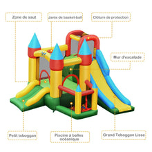 Load image into Gallery viewer, Ch芒teau Gonflable avec Souffleur pour Enfants de 3  10 Ans avec Plusieurs Types de Jeu Diffrents 330 x 300 x 210 cm -