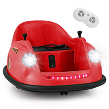 Load image into Gallery viewer, Auto-tamponneuse Electrique 12V pour Enfants Alimente par Batterie Tlcommande Lumires LED Musique pour les 2-5 Ans Rose/Rouge/Bleu -