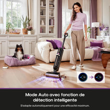 Load image into Gallery viewer, EUREKA RapidWash NEW730 Aspirateur Laveur sans Fil Aspiration 21600 Pa, Lavage Eau Chaude 85 °C, Séchage 5 Minutes Air Chaud, Anti Emmêlement 2,0, Conception à Plat, Autonomie 40 Mins Ininterrompue