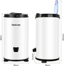 Load image into Gallery viewer, Umelome Essoreuse grande capacité 6 kg Séchoir rotatif 2800 tr/min Spin Dryer énergétique et économie d'énergie Blanc
