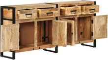 Load image into Gallery viewer, vidaXL Buffet Meuble de Rangement Armoire de Rangement avec 4 Tiroirs et 2 Compartiments Maison Intérieur 172x35x80 cm Bois de Manguier Massif