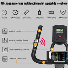 Load image into Gallery viewer, Vlo d檃ppartement silencieux avec roue et guidon en acier -