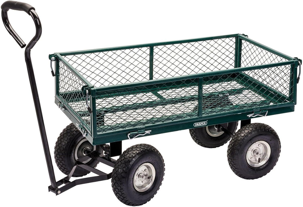Draper Chariot de Jardin en Acier grillag Vert,200kg