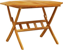 Load image into Gallery viewer, vidaXL Ensemble à Manger de Jardin Pliable 5 pcs Bois Massif d’Acacia, Ensemble de Salle à Manger d'extérieur, Meuble de Salle à Manger de Jardin, Table et chaises de Jardin