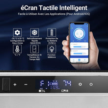 Load image into Gallery viewer, 115L Glaciere Electrique Double Zone,Glaciere a Compression WiFi APP,12 V/24 V et 100-240 V Frigo Camping,-20 à 20 pour Voiture,Camion,Bateau,Camping,Car,Caravanes,Voyageant,Maison