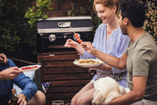 Load image into Gallery viewer, Attitude2go,Barbecue de Table  Faible fume,BBQ Portable, Couvercle,thermomtre,et Grille en Fonte,Alimentation : Cartouche de gaz CV 470 Plus,Gris