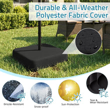 Load image into Gallery viewer, AECOJOY Patio Umbrella Base, 220 lbs Heavy Duty Sand Filled Weighted Umbrella Stand with 2 Sandbags